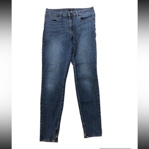Just USA Jeans Leia Zipper High Rise Skinny Jean Size 30 Medium Wash